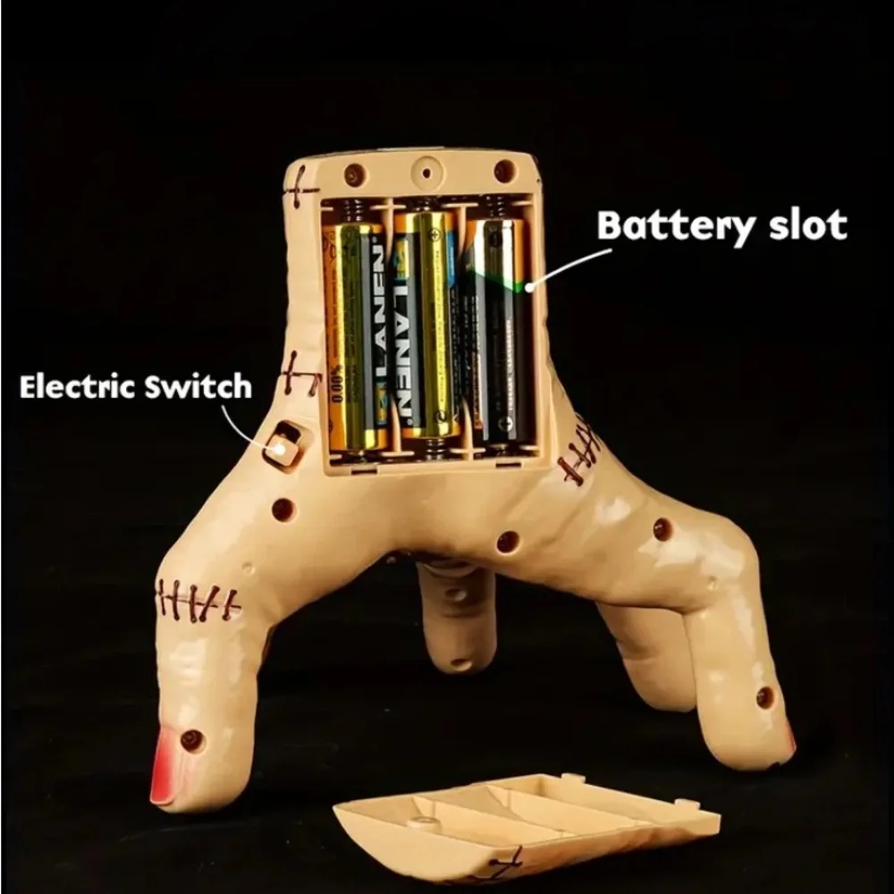 Electric Wednesday Addams “Thing” Hand – LED Lights, Music & Crawling Motion